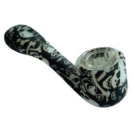Sherlock Glow in the Dark Skulls Silicone Smoking Pipe