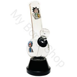 Small Glass Bong with Glass Stem and Cone Crazy Rick