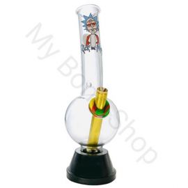 Medium Colourful Glass Bong Crazy Rick