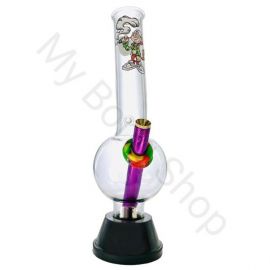 Medium Colourful Glass Bong Smoking Monkey