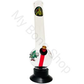 Large Glass Bong Crazy Leaf