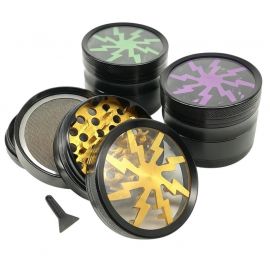 Lightning Strike Laser Cut Grinder - 4 piece (60mm)