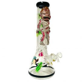 Rick and Morty 3D Beaker Glass Bong