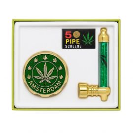 Metal pipe and Grinder Gift Set