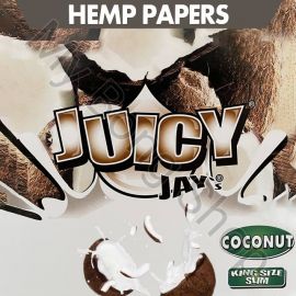 Juicy Jays King Size Slim Flavoured Rolling Papers Coconut