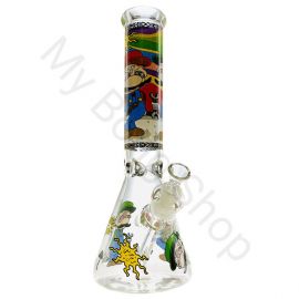 Mario and Luigi Beaker Glass Bong (36cm)