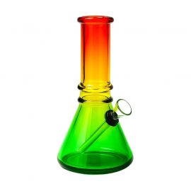 Small Rainbow Beaker Glass Bong