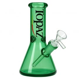Topaz Green Beaker Glass Bong (20cm)