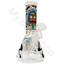 Rick and Morty Small Beaker Glass Bong 1