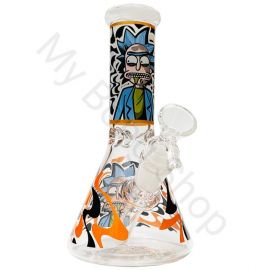 Rick and Morty Small Beaker Glass Bong 6