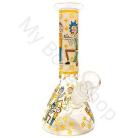 Rick and Morty Small Beaker Glass Bong Yellow