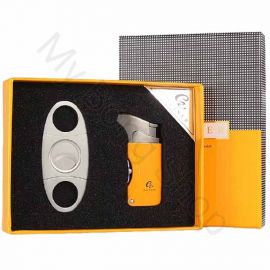 Jet Lighter and Cigar Cutter in Gift Box