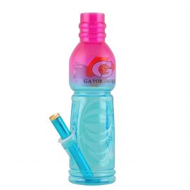 Gator Smoke Glass Bong Pink and Blue (24cm)