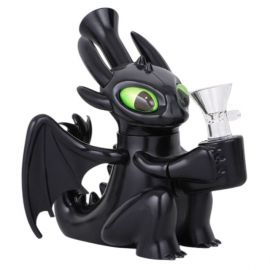 Black Dragon Silicone and Glass Bong