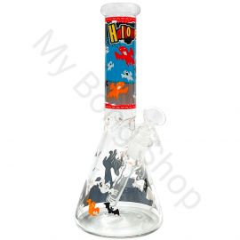 Halloween Medium Beaker Glass Bong 1