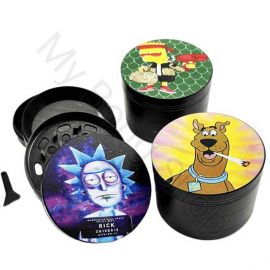 Metal Grinder with TV Star Designs (4 piece)