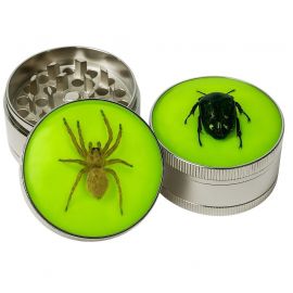 Metal Grinder with Insects