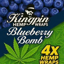 Kingpin Hemp Wrap 4-Pack Blue