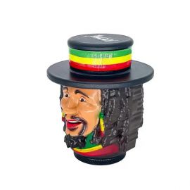 Rasta Man Head Shape Metal Grinder