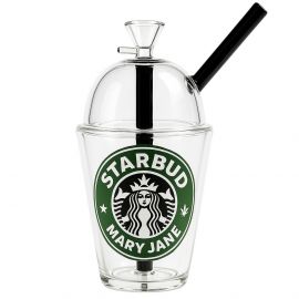 Starbud Coffee Cup Glass Bong (20cm)